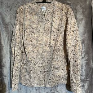 NWT Chico’s Size 3 (16) Shell: 100% Leather Lining: 100% Polyester